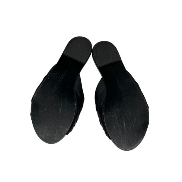 Sophia Webster Black Satin Crystal Embellished Slide mule - Size 7.5 - Picture 6 of 8